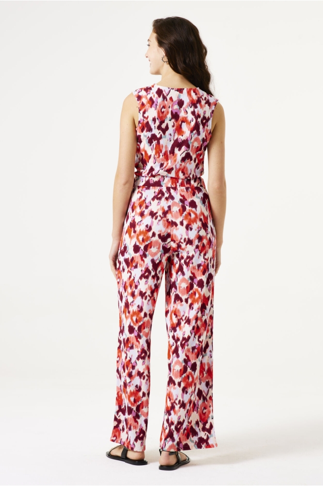 TOP MET PRINT C50220 1345 tangerine red
